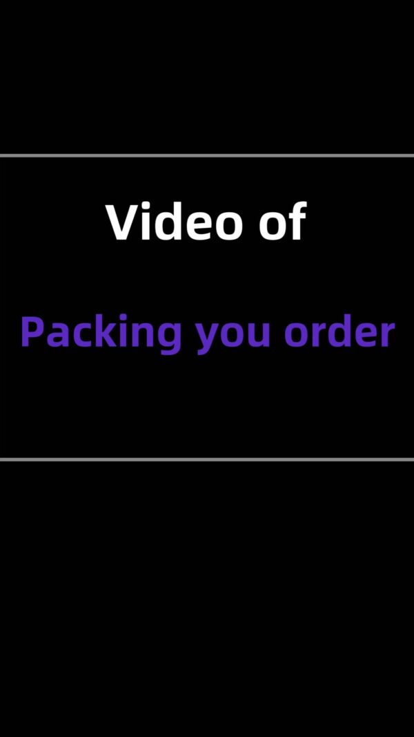 Video of packing your order