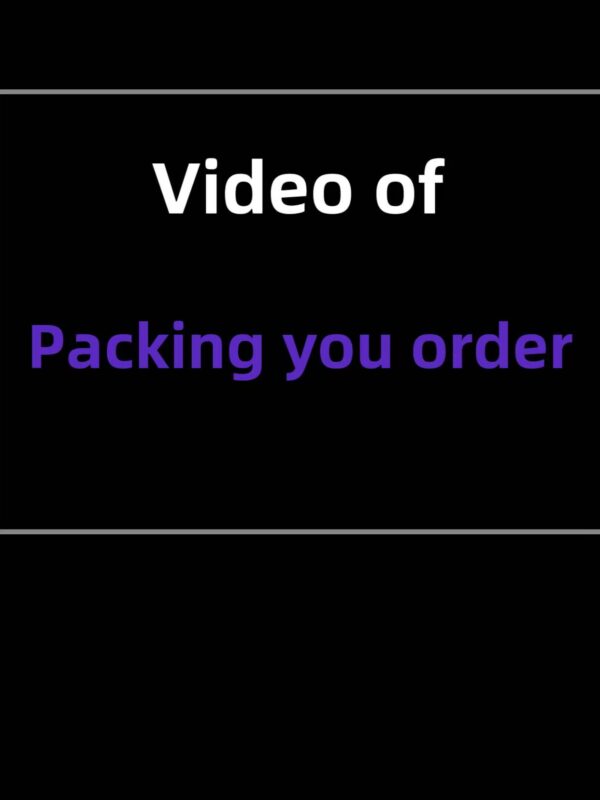 Video of packing your order