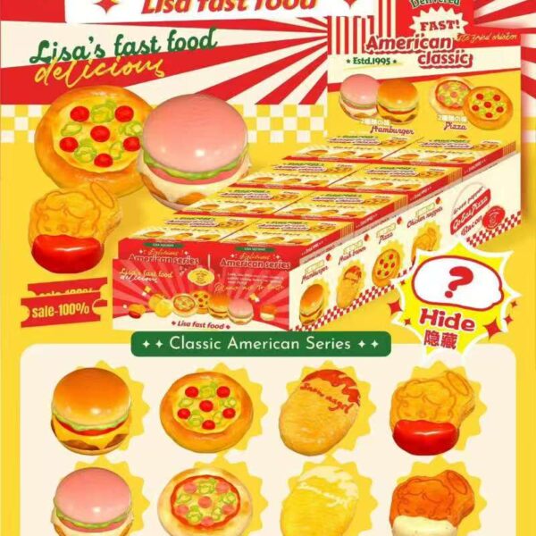 Lisa squishy Fast Food Squishy Blind Box | American Style Mystery Box