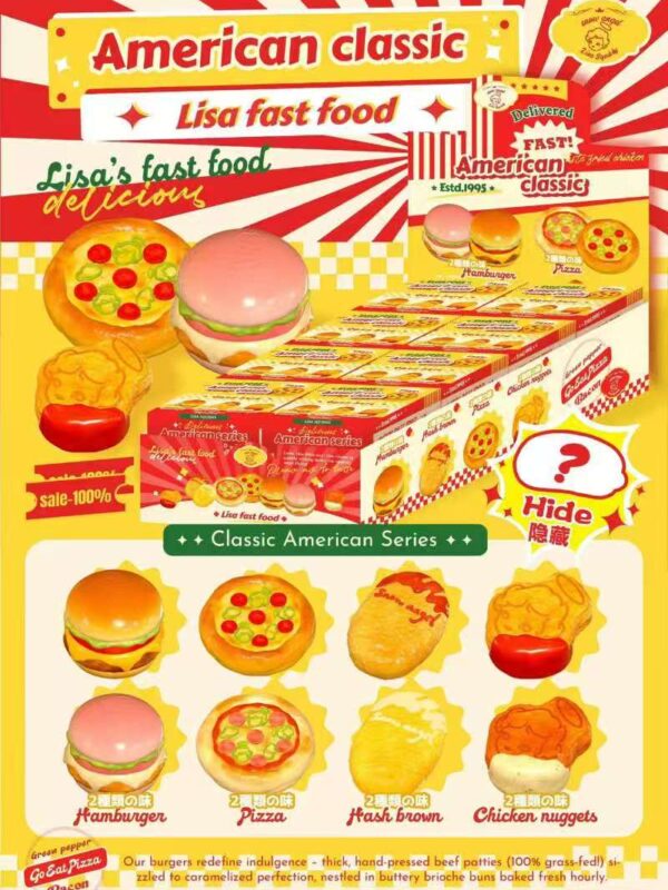 fa8b67fee506e7364f9d1256e4284ada Lisa squishy Fast Food Squishy Blind Box | American Style Mystery Box