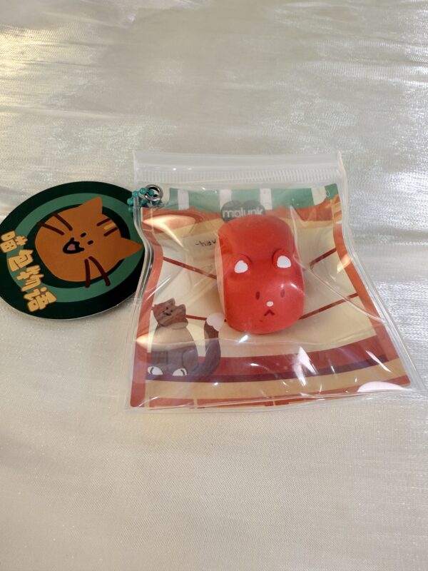Cute Cat Bread Squishy Keychain Slow Rising Stress Relief Bag Pendant