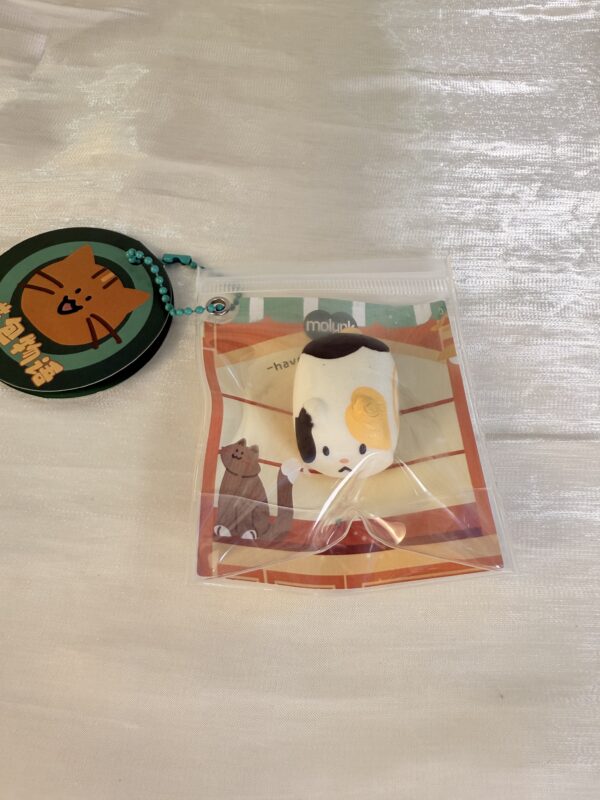Cute Cat Bread Squishy Keychain Slow Rising Stress Relief Bag Pendant