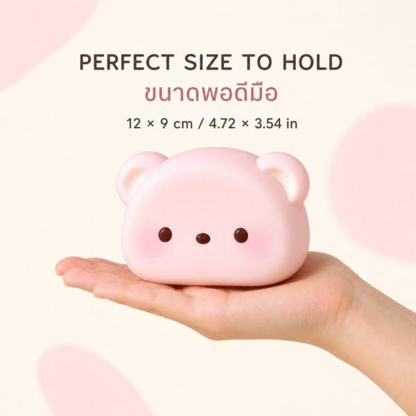 05_hand_display Nunu Bear Wallet Squishy Cute Coin Purse Stress Relief Fidget Toy