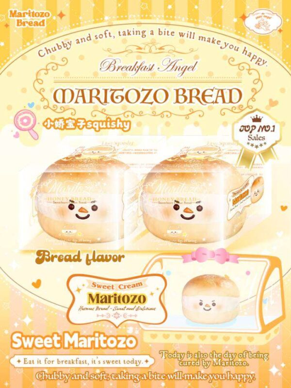 Lisa Snowman Maritozzo Bread Squishy