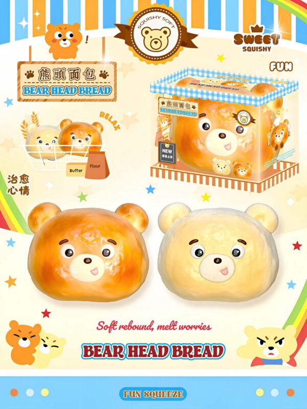 Sweet Cute Bear Bread Squishy
