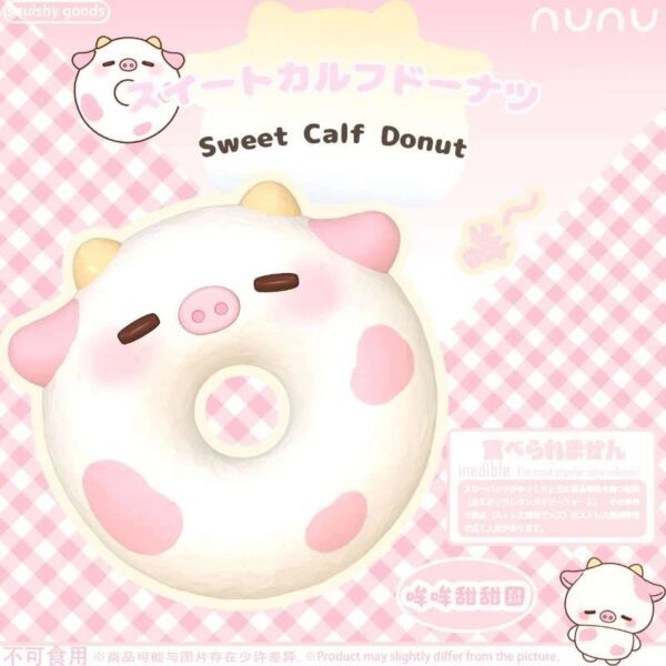NUNU Cow Donut‑Shaped Squishy