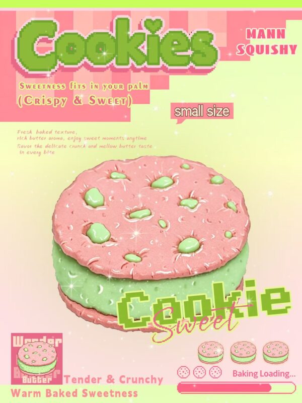 MM Mini Sandwich Cookie Squishy