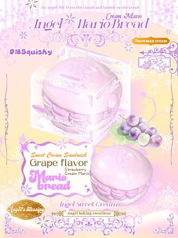LISA Grape Mario Bread  Squishy