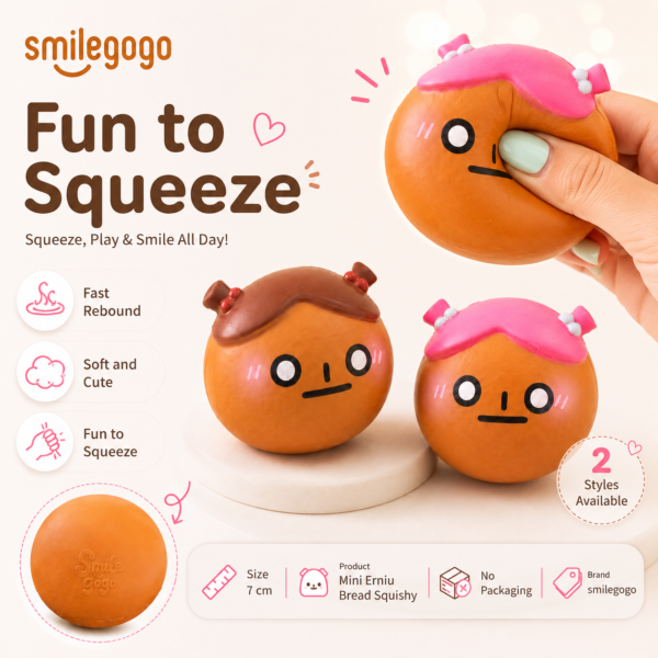 smilegogo Cute Girl Bread (quickly-Rising) squishy
