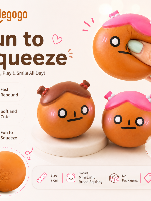 smilegogo Cute Girl Bread (quickly-Rising) squishy