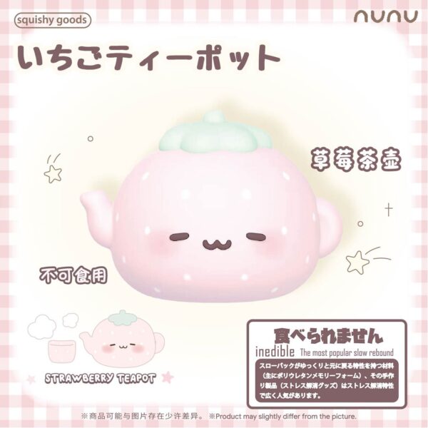 NUNU Strawberry Teapot Slow-Rising Squishy