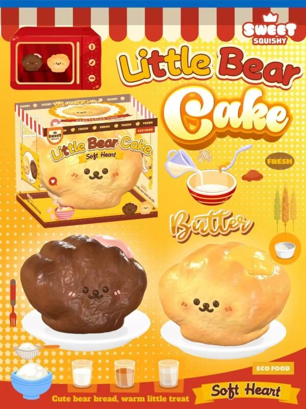 Sweet bear shell bread squishy