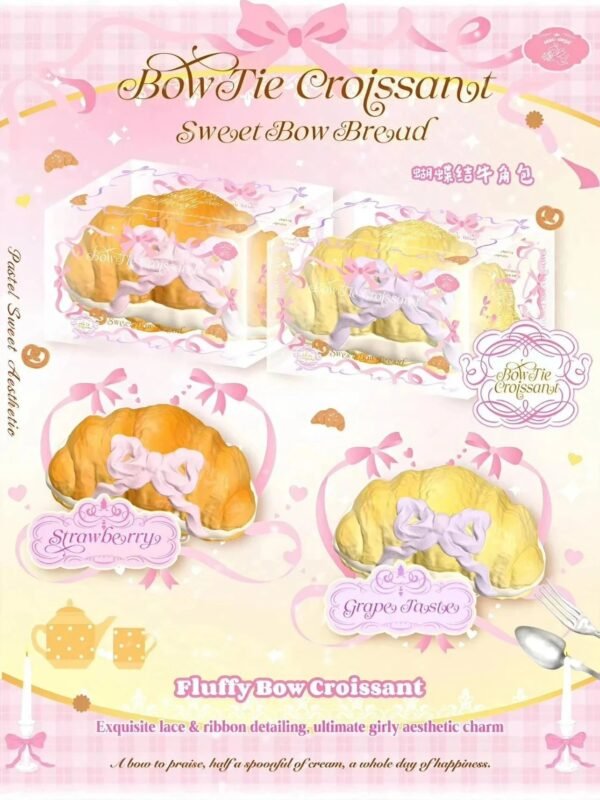 Lisa Bow Croissant Squishy