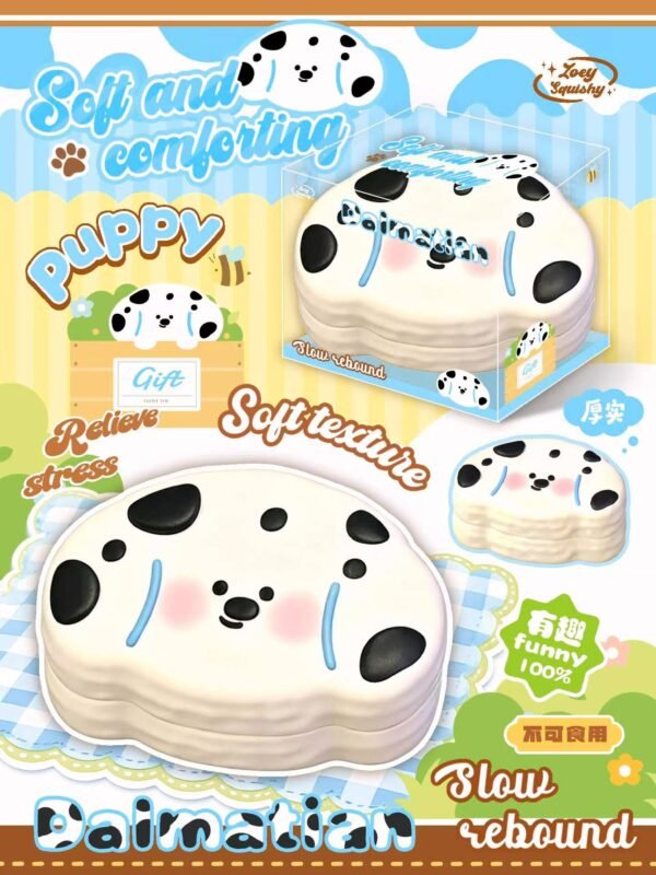 Zoey Milk Puppy Pancake Squishy