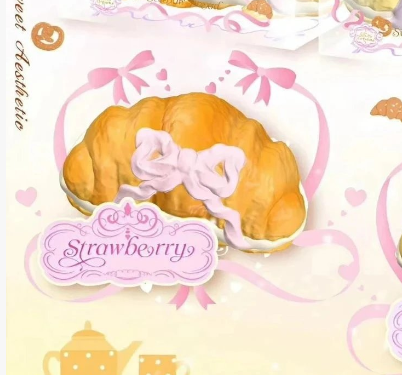 Lisa Bow Croissant Squishy
