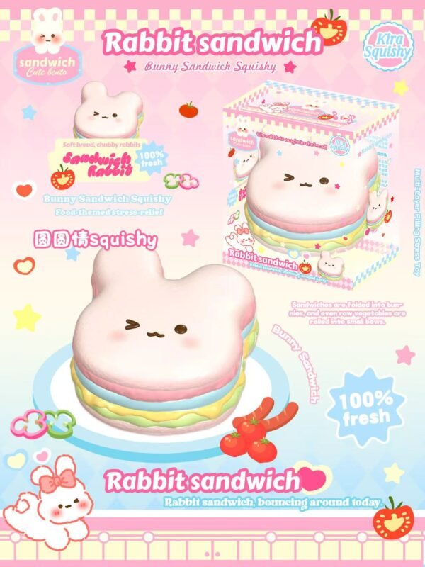 9885ed78ae5725ef7b80a7ae39bd1bf7 Lisa Pink Bunny Sandwich Squishy
