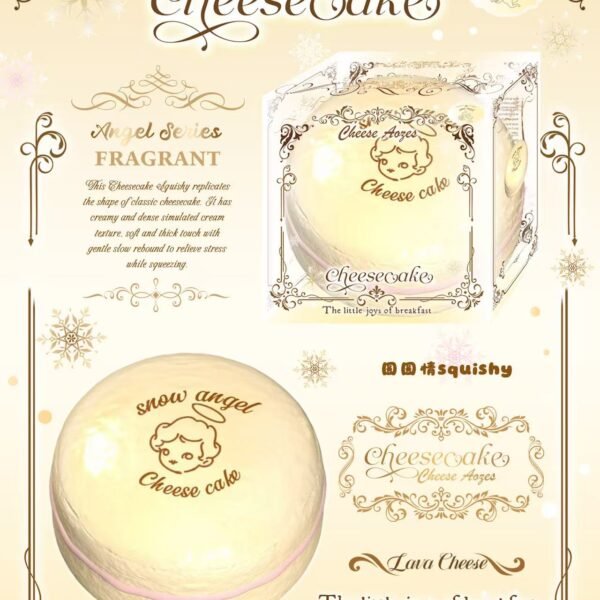 Lisa Snow Angel Cheesecake Squishy